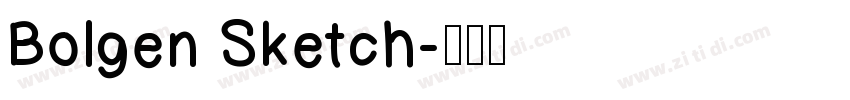 Bolgen Sketch字体转换